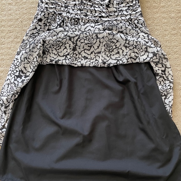 BANANA REPUBLIC black and white floral dress - Picture 9 of 11